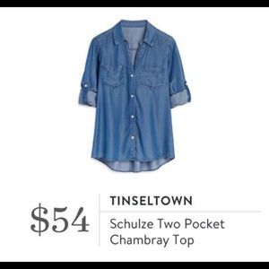 Tinsel chambray button up